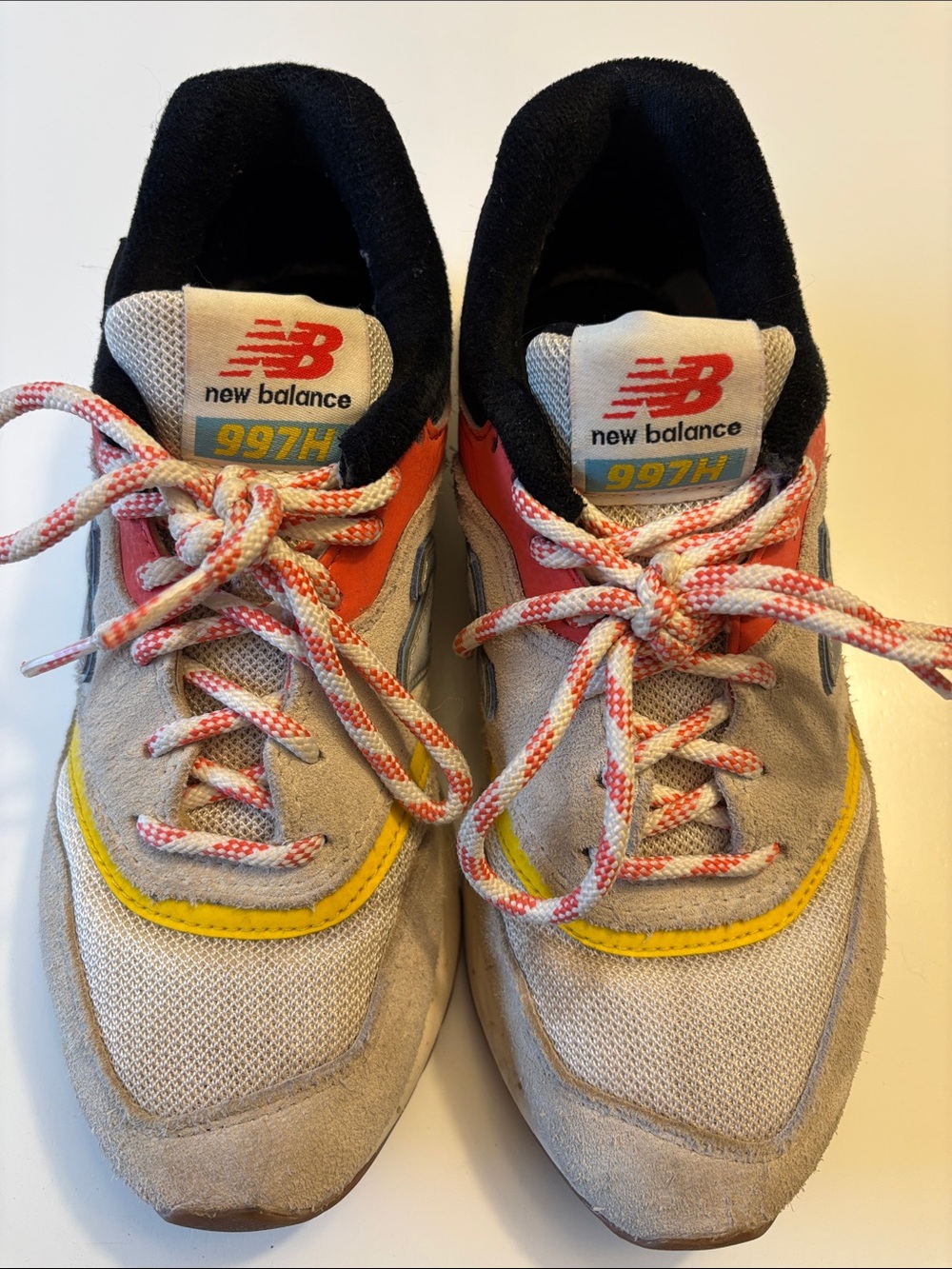 New Balance 997H Sneakers - Pink, Yellow, Gray